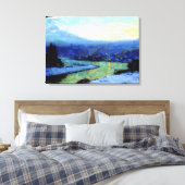 Gagnon - Schemering, schilderij van fijne kunst Canvas Afdruk (Insitu (Slaapkamer))