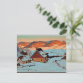 Gagnon - Schemering - Winter in Quebec Briefkaart (Staand voorkant)