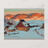 Gagnon - Schemering - Winter in Quebec Briefkaart (Voorkant)