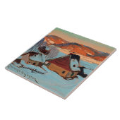 Gagnon - Schemering - Winter in Quebec Tegeltje (Zijkant)