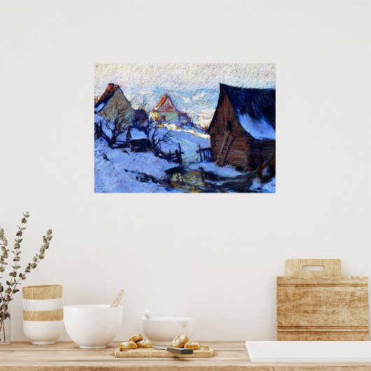 Gagnon - Spring Thaw, Baie-Saint-Paul Poster (Keuken)