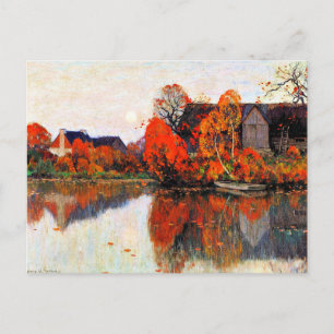 Gagnon - The Pond in Oktober, mooi kunstschilderij Briefkaart