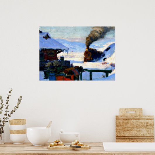 Gagnon - The Train, Baie-Saint-Paul Poster (Keuken)