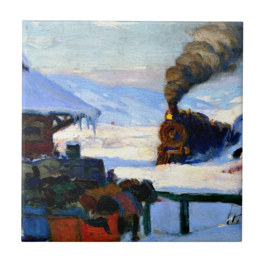 Gagnon - The Train, Baie-Saint-Paul Tegeltje (Voorkant)