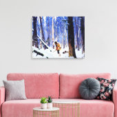 Gagnon - Trapper in de bossen Canvas Afdruk (Insitu (Woonkamer))