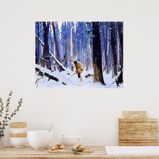 Gagnon - Trapper in de Bossen Poster (Keuken)