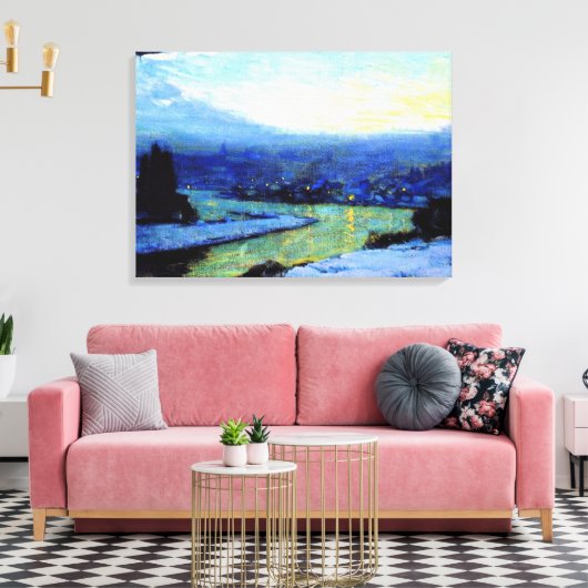 Gagnon - Twilight, kunstschilderij Canvas Afdruk (Insitu (Woonkamer))
