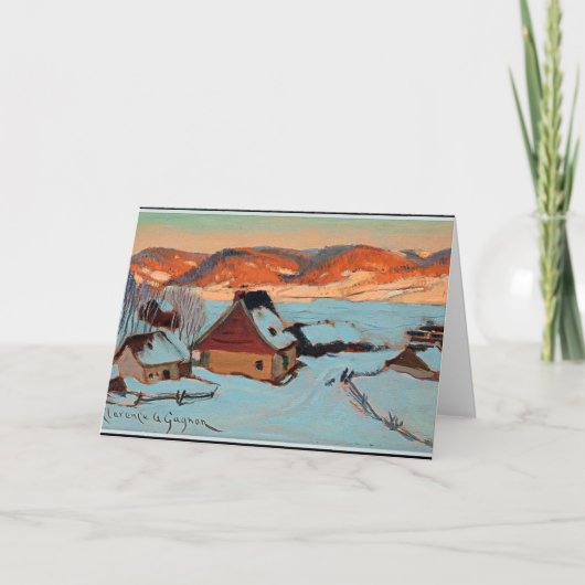 Gagnon - Twilight - Winter in Quebec Kaart (Voorkant)