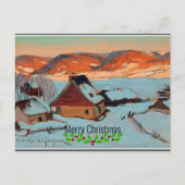Gagnon - Twilight, Winter in Quebec—Kerstmis Briefkaart (Voorkant)