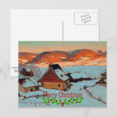 Gagnon - Twilight - Winter in Quebec - Kerstmis Briefkaart (Voorkant / Achterkant)