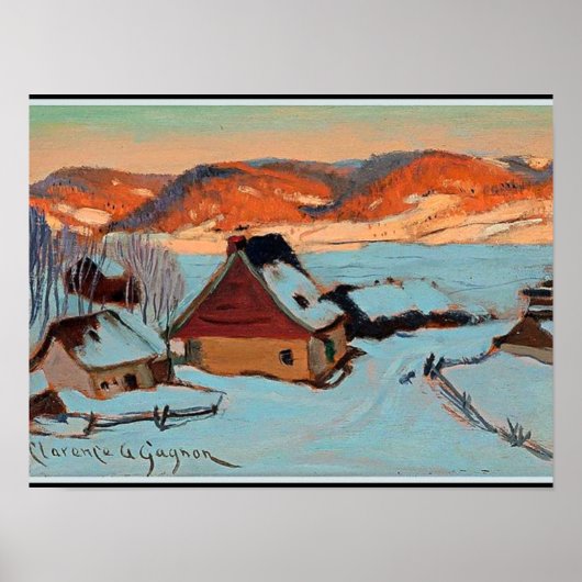 Gagnon - Twilight - Winter in Quebec Poster (Voorkant)