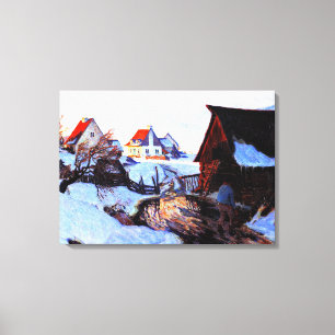 Gagnon - Vroeg in de ochtend in maart Canvas Afdruk