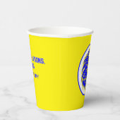 Gahanna Lincoln Leeuwen Geel en Blauw Afstudeerder Papieren Bekers (Rechts)