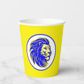 Gahanna Lincoln Leeuwen Geel en Blauw Afstudeerder Papieren Bekers (Voorkant)