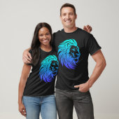 Gahanna Lions Blauwe Gradiënt T-Shirt (Unisex)