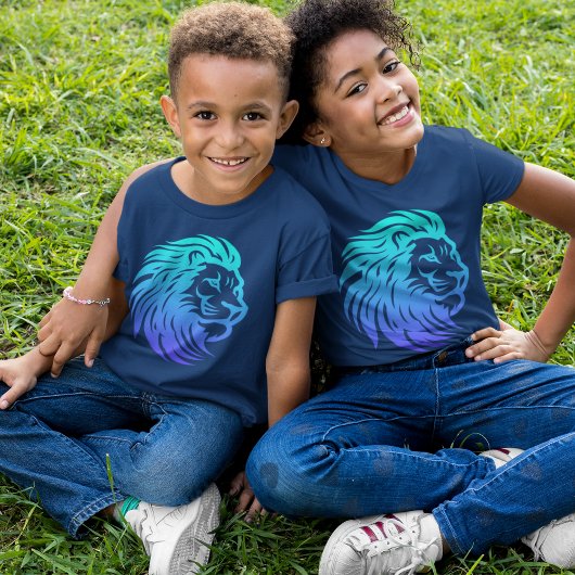 Gahanna Lions Blauwe Gradiënt T-Shirt