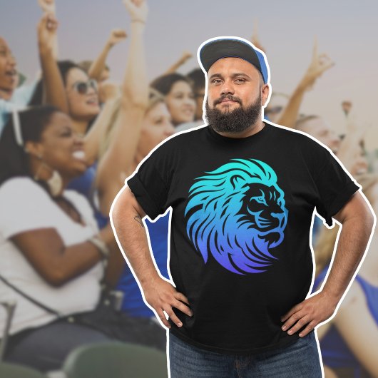 Gahanna Lions Blauwe Gradiënt T-Shirt