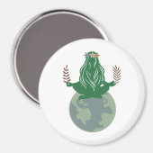 Gaia Aarde Godin, Moeder Aarde, Planeet Aarde Magneet (Voorkant / Achterkant)