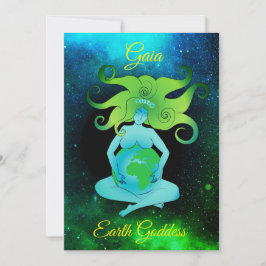 Gaia Earth Goddess Wenskaart Kaart