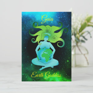 Gaia Earth Goddess Wenskaart Kaart