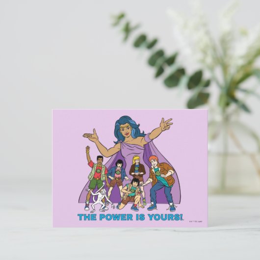 Gaia en de Planeteers Briefkaart (Staand voorkant)