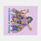 Gaia en de Planeteers Graphic Fleece Deken (Voorkant (Horizontaal))