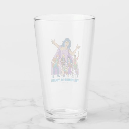 Gaia en de Planeteers Graphic Glas (Achterkant)