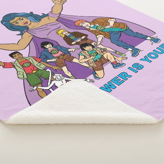 Gaia en de Planeteers Graphic Sherpa Deken (3/4)