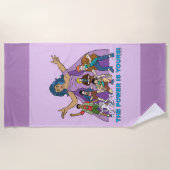 Gaia en de Planeteers Graphic Strandlaken (Voorkant)