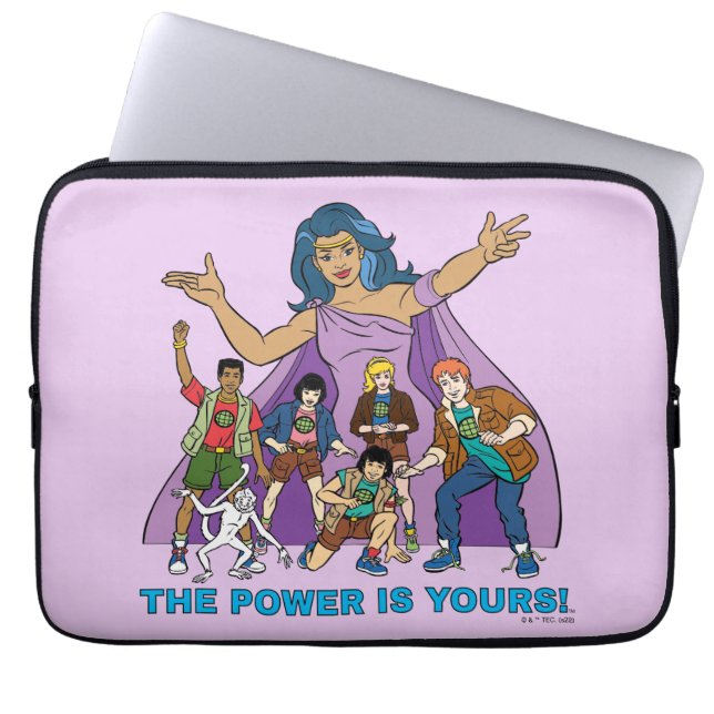 Gaia en de Planeteers Laptop Sleeve (Voorkant)