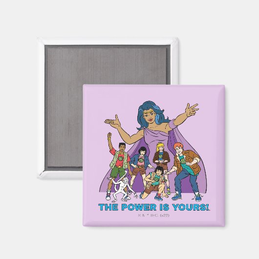 Gaia en de Planeteers Magneet (Voorkant / Achterkant)