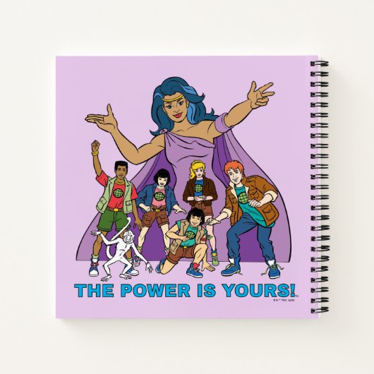 Gaia en de Planeteers Notitieboek (Achterkant)