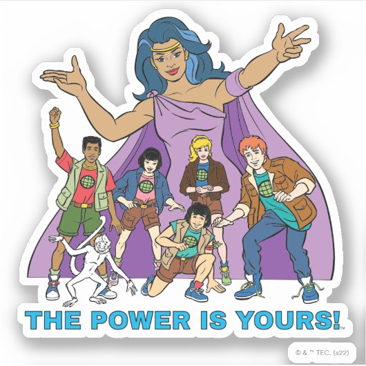 Gaia en de Planeteers Sticker (Voorkant)