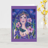 Gaia godin met koetsvogels van Renee Lavoie Kaart (Gele Bloem)