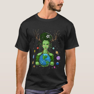 Gaia Greek Goddess Moeder Earth Dag Hippie Environ T-shirt