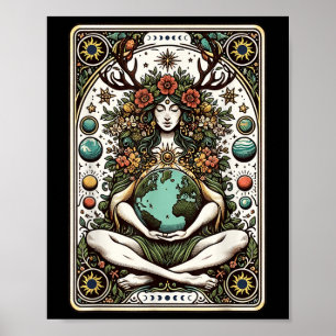 Gaia Griekse Godin heidense Moeder Aarde Natuur Ta Poster