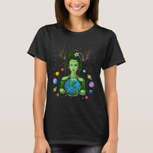 Gaia Griekse Godin Moeder Aarde Dag Hippie Milieu T-shirt
