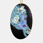 GAIA Moeder Aarde Pagan fantasie Kunst van LeahG Keramisch Ornament (Links)