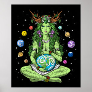 Gaia Moeder Earth Goddess Poster