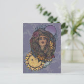 Gaia moeder Earth Goddess Tarot de wereld Briefkaart (Staand voorkant)