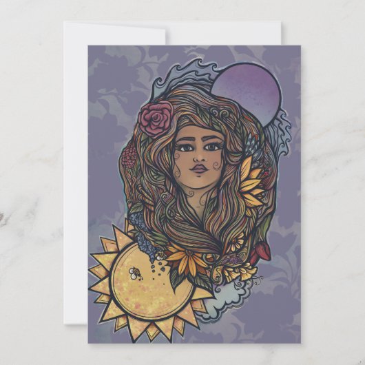 Gaia moeder Earth Goddess Tarot de wereld Kaart (Voorkant)