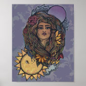 Gaia moeder Earth Goddess Tarot de wereld Poster (Voorkant)