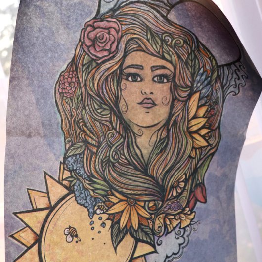 Gaia moeder Earth Goddess Tarot de wereld Tissuepapier