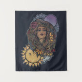 Gaia moeder Earth Goddess Tarot de wereld Wandkleed (Voorkant)