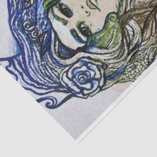 Gaia Moeder Goddess Tissuepapier (Detail)