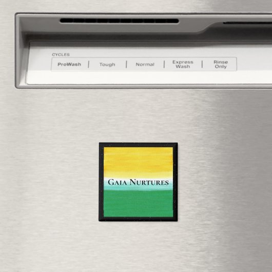 Gaia Nurtures 2 inch vierkant Magneet (Insitu (Vaatwasser))