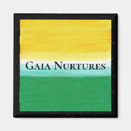 Gaia Nurtures 2 inch vierkant Magneet