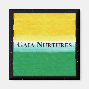 Gaia Nurtures 2 inch vierkant Magneet
