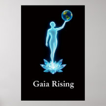 Gaia Rijzende Muurkunst / Poster