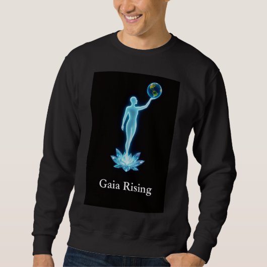 Gaia Rising Mens Sweatshirt (Voorkant)